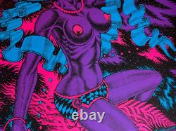 MOON PRINCESS SEXY VIXEN VINTAGE 1973 BLACKLIGHT POSTER By ONE STOP -NICE
