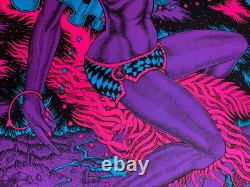 MOON PRINCESS SEXY VIXEN VINTAGE 1973 BLACKLIGHT POSTER By ONE STOP -NICE