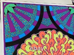 MOSAIC SUN 1968 VINTAGE BLACKLIGHT NOS POSTER By CELESTIAL ART -NICE