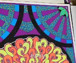 MOSAIC SUN 1968 VINTAGE BLACKLIGHT NOS POSTER By CELESTIAL ART -NICE