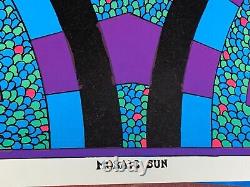 MOSAIC SUN 1968 VINTAGE BLACKLIGHT NOS POSTER By CELESTIAL ART -NICE