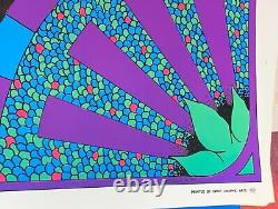 MOSAIC SUN 1968 VINTAGE BLACKLIGHT NOS POSTER By CELESTIAL ART -NICE