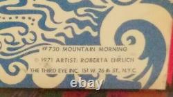 MOUNTAIN MORNING 1971 VINTAGE BLACKLIGHT POSTER THE THIRD EYE By Roberta Ehrlich