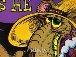 MOUSE AM EYE SEE KAY VINTAGE 1974 BLACKLIGHT HEADSHOP POSTER By Tim Wallace