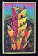 M. C. Escher Victory Tower Building Vintage Blacklight Poster Psychedelic