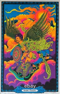 Magic Carpet Original Vintag e Blacklight Poster 25 X 40