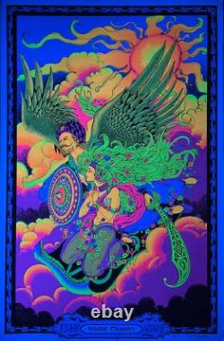 Magic Carpet Original Vintag e Blacklight Poster 25 X 40