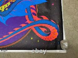 Magic Dragon 1971 black light poster vintage psychedelic myth C1177