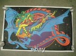 Magic Dragon 1971 black light poster vintage psychedelic myth C201