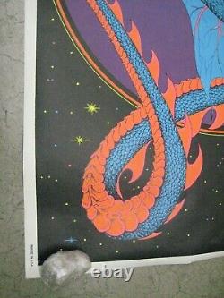Magic Dragon 1971 black light poster vintage psychedelic myth C66