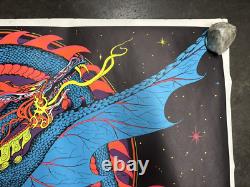 Magic Dragon Psychedelic black light poster vintage 1971 C2615