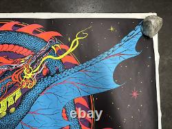 Magic Dragon Psychedelic black light poster vintage 1971 C2615