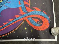 Magic Dragon Psychedelic black light poster vintage 1971 C2615