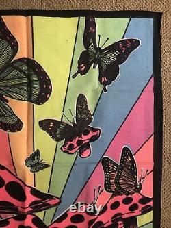 Magic Mushrooms Vintage Black Light Poster Tapestry Wall Hanging Psychedelic 60s