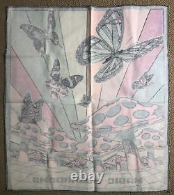 Magic Mushrooms Vintage Black Light Poster Tapestry Wall Hanging Psychedelic 60s