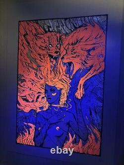 Malleus Domina Silkscreen Fine Art Print Poster AP Signed #'d /43 Blacklight