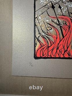 Malleus Domina Silkscreen Fine Art Print Poster AP Signed #'d /43 Blacklight
