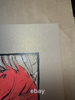 Malleus Domina Silkscreen Fine Art Print Poster AP Signed #'d /43 Blacklight