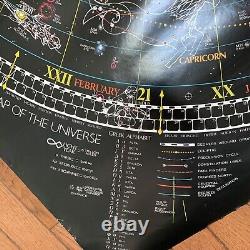 Map of Universe 1980 Celestial Arts Poster Glow In Dark Tomas Filsinger
