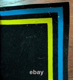 Marilyn Manson 3 Faces Blacklight Poster Flocked Metal 1997 Vintage