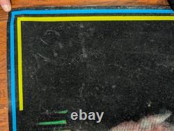 Marilyn Manson 3 Faces Blacklight Poster Flocked Metal 1997 Vintage