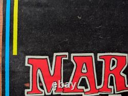 Marilyn Manson 3 Faces Blacklight Poster Flocked Metal 1997 Vintage