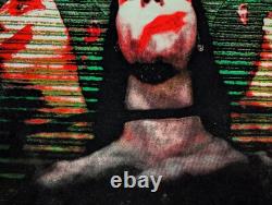 Marilyn Manson 3 Faces Blacklight Poster Flocked Metal 1997 Vintage