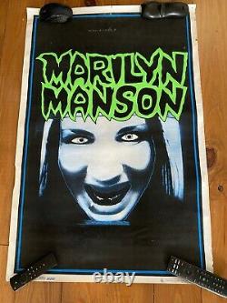 Marilyn Manson Vintage Black Light Poster 1995 Winterland Productions