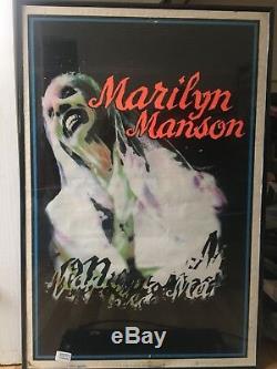 Marilyn Manson Vintage Blacklight Poster The Bride 1996 Scorpio Posters