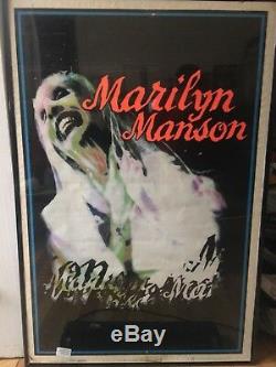 Marilyn Manson Vintage Blacklight Poster The Bride 1996 Scorpio Posters