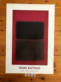 Mark Rothko,'light Red Over Black 1957', Authentic 1993 Tate Gallery Art Print