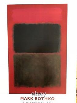 Mark Rothko,'light Red Over Black 1957', Authentic 1993 Tate Gallery Art Print