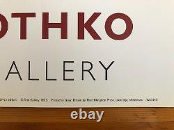 Mark Rothko,'light Red Over Black 1957', Authentic 1993 Tate Gallery Art Print