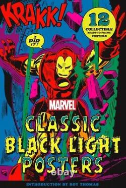 Marvel Classic Black Light Collectible Poster Portfolio HARDCOVER 2021 by M