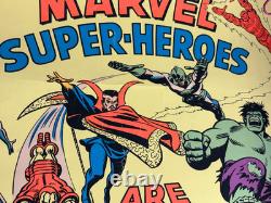 Marvel Comics Vintage 1971 Third Eye Store Display Blacklight Poster -read