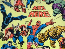 Marvel Comics Vintage 1971 Third Eye Store Display Blacklight Poster -read