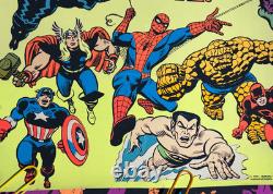 Marvel Comics Vintage 1971 Third Eye Store Display Blacklight Poster -read