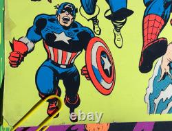 Marvel Comics Vintage 1971 Third Eye Store Display Blacklight Poster -read