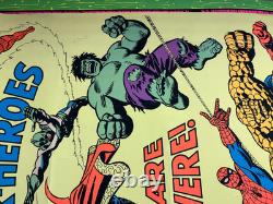 Marvel Comics Vintage 1971 Third Eye Store Display Blacklight Poster -read