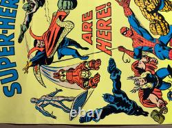 Marvel Comics Vintage 1971 Third Eye Store Display Blacklight Poster -read
