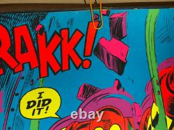 Marvel Krakk! Iron Man Vintage 1971 Third Eye Blacklight Poster #4019 -nice