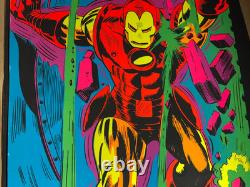 Marvel Krakk! Iron Man Vintage 1971 Third Eye Blacklight Poster #4019 -nice