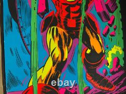 Marvel Krakk! Iron Man Vintage 1971 Third Eye Blacklight Poster #4019 -nice