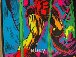Marvel Krakk! Iron Man Vintage 1971 Third Eye Blacklight Poster #4019 -nice