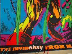 Marvel Krakk! Iron Man Vintage 1971 Third Eye Blacklight Poster #4019 -nice