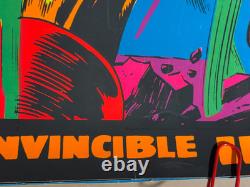 Marvel Krakk! Iron Man Vintage 1971 Third Eye Blacklight Poster #4019 -nice