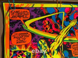 Marvel Silver Surfer Vintage 1971 Third Eye Blacklight Poster #4005 -nice