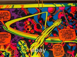 Marvel Silver Surfer Vintage 1971 Third Eye Blacklight Poster #4005 -nice
