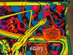 Marvel Silver Surfer Vintage 1971 Third Eye Blacklight Poster #4005 -nice