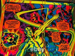 Marvel Silver Surfer Vintage 1971 Third Eye Blacklight Poster #4005 -nice